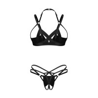 Комплект Obsessive Keira Lise 2-pcs crotchless set L/XL