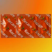 Презервативи Recare Color Fruit Flavour Condoms 3 шт, аромати: м'ята, банан, полуниця — Переглянути зображення 2