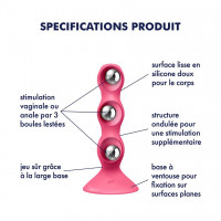 Анальный стимулятор-бусины Satisfyer Triple Ball-R Red — Просмотреть изображение 5