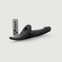 Вібронасадка для страпону з вакуумною стимуляцією Strap-On-Me Multi Orgasm Realistic Dildo XL Black