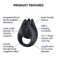 Вибратор на палец и эрекционное кольцо 2в1 Satisfyer Perfect Pair 1 — Просмотреть изображение 6