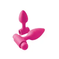 Анальна пробка з вібрацією NS Novelties INYA - Vibe-O-Spades -Pink — Переглянути зображення 1