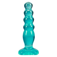 Дилдо Doc Johnson Crystal Jellies - Anal Delight - 5 Inch - Teal — Переглянути зображення 1