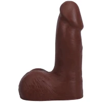 Фалоімітатор Doc Johnson The Realistic Cock ULTRASKYN - 5 Inch with Balls Chocolate — Просмотреть изображение 2