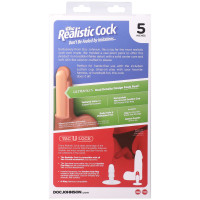 Фаллоимитатор Doc Johnson The Realistic Cock ULTRASKYN - 5 Inch with Balls Chocolate — Просмотреть изображение 11