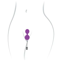 Вагінальні кульки з вібрацією Adrien Lastic Kegel Vibe Purple, діаметр 3,7 см — Переглянути зображення 6