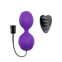 Вагінальні кульки з вібрацією Adrien Lastic Kegel Vibe Purple, діаметр 3,7 см — Переглянути зображення 1