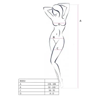 Бодістокінг Passion BS013 red, комбінезон, імітація панчіх і пояса — Переглянути зображення 4