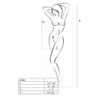 Бодистокинг Passion BS063 red, платье-сетка халтер — Переглянути зображення 4