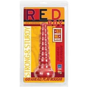 Анальна пробка-втулка Doc Johnson Red Boy - Red Ringer Anal Wand, макс. діаметр 4,5 см
