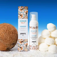 Масажна олія EXSENS Coconut 50 мл розігрівальна, без цукру, без парабенів, їстівна — Переглянути зображення 6