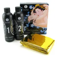 Гель для NURU-масажу Shunga Oriental Body-to-Body – Exotic Fruits (2 x 225 мл) плюс простирадло — Переглянути зображення 1