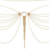 Ланцюжок на трусики або ліф Bijoux Indiscrets MAGNIFIQUE Waist Chain - Gold, прикраса на тіло