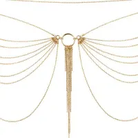Ланцюжок на трусики або ліф Bijoux Indiscrets MAGNIFIQUE Waist Chain - Gold, прикраса на тіло — Переглянути зображення 2