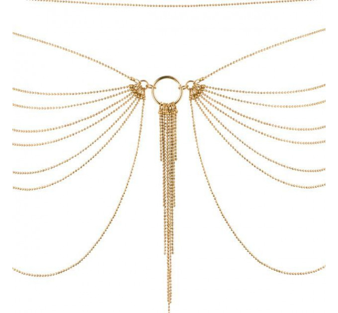 Ланцюжок на трусики або ліф Bijoux Indiscrets MAGNIFIQUE Waist Chain - Gold, прикраса на тіло