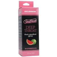 Спрей для мінету Doc Johnson GoodHead DeepThroat Spray - Watermelon 59 мл для глибокого мінету — Переглянути зображення 3