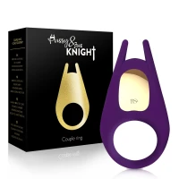 Ерекційне віброкільце Rianne S: The Pussy &amp; The Knight Couple Ring, 10 режимів роботи, мед силікон — Просмотреть изображение 1