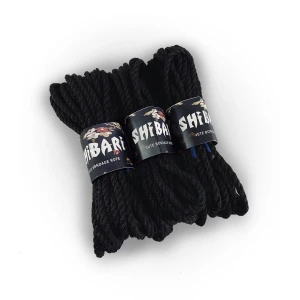 Джутова мотузка для Шибарі Feral Feelings Shibari Rope, 8 м чорна