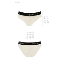 Трусики з широкою гумкою і мереживом Passion PS001 PANTIES S, ecru — Переглянути зображення 5