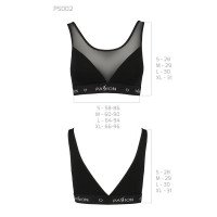 Топ с прозрачной вставкой Passion PS002 TOP L, black