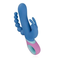 Вібратор-кролик з ротацією и анальним стимулятором PMV20 Vice - Double Vibrator — Переглянути зображення 6