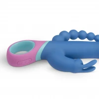 Вібратор-кролик з ротацією и анальним стимулятором PMV20 Vice - Double Vibrator — Переглянути зображення 5
