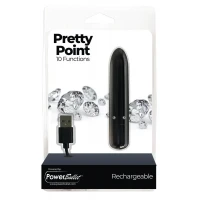 Віброкуля PowerBullet - Pretty Point Rechargeable Bullet Black — Переглянути зображення 6