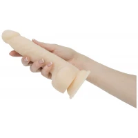 Фалоімітатор з пульсацією Naked ADDICTION Dominic 9″ Vanilla, пульт ДК, діаметр 4,2 см — Переглянути зображення 4