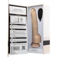 Фалоімітатор з пульсацією Naked ADDICTION Dominic 9″ Vanilla, пульт ДК, діаметр 4,2 см — Переглянути зображення 5