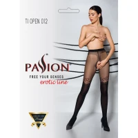 Колготки з відкритим доступом, подвійна щільність Passion TIOPEN 012 3/4 (20/40 den), black — Переглянути зображення 7