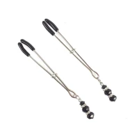 Затискачі для сосків Art of Sex - Nipple Clamps Lovely Black — Переглянути зображення 1