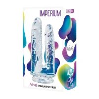 Прозорий фалоімітатор Alive Imperium Jelly Dildo для подвійного проникнення — Переглянути зображення 2