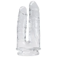 Прозорий фалоімітатор Alive Imperium Jelly Dildo для подвійного проникнення — Переглянути зображення 1