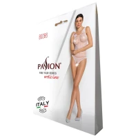 Бодістокінг з доступом Passion BS086 black, вертикальна сітка, виріз на спинці — Переглянути зображення 6