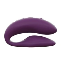 Смарт-вібратор для пар We-Vibe Chorus Purple, сенсорне керування вібраціями стисненням пульта — Переглянути зображення 3