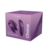 Смарт-вібратор для пар We-Vibe Chorus Purple, сенсорне керування вібраціями стисненням пульта — Переглянути зображення 11