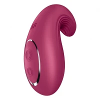 Вібратор Satisfyer Dipping Delight Berry, 2 мотори, гнучкий кінчик — Просмотреть изображение 6