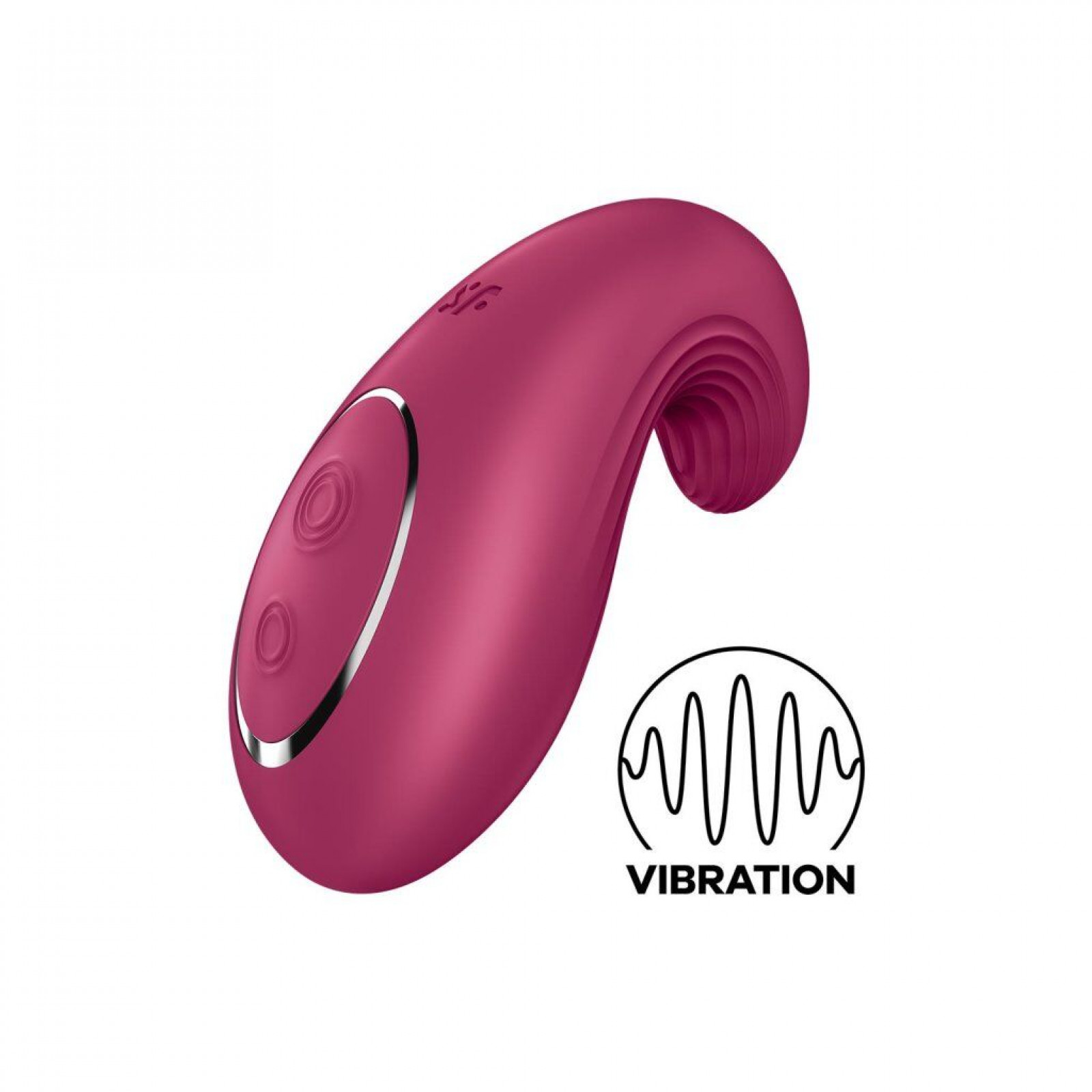 Вибратор Satisfyer Dipping Delight Berry, 2 мотора, гибкий кончик