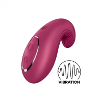 Вібратор Satisfyer Dipping Delight Berry, 2 мотори, гнучкий кінчик — Просмотреть изображение 1