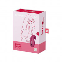 Вибратор Satisfyer Dipping Delight Berry, 2 мотора, гибкий кончик — Просмотреть изображение 7