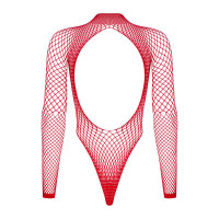 Сетчатый бодистокинг с длинным рукавом Obsessive B126 teddy red XL/XXL, красный Сетчатый бодистокинг с длинным рукавом Obsessive B126 teddy red XL/XXL, красный