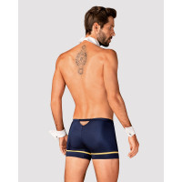 Эротический костюм пилота Obsessive Pilotman set 2XL/3XL, боксеры, манжеты, воротник с галстуком, оч