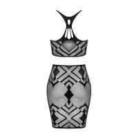 Еротичний напівпрозорий комплект Obsessive K101 top &amp; skirt S/M/L, топ, спідниця — Просмотреть изображение 4