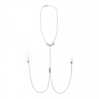 Прикраса з ланцюжками та намистинами для сосків Art of Sex – Silvestra