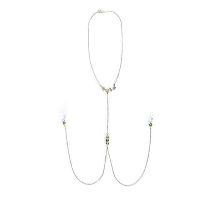 Прикраса з ланцюжками та намистинами для сосків Art of Sex – Silvestra