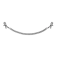 Затискачі для сосків Bedroom Fantasies Nipple Clamps with Chain - Black — Просмотреть изображение 2