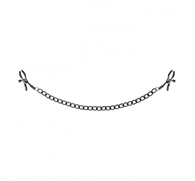 Затискачі для сосків Bedroom Fantasies Nipple Clamps with Chain - Black