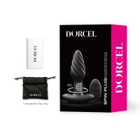 Анальна пробка з вібрацією та перлинним масажем Dorcel Spin Plug, макс. діам. 3,8 см, пульт ДК — Переглянути зображення 5