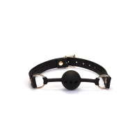 Кляп Liebe Seele Black Organosilicon Ball Gag — Переглянути зображення 2