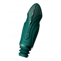 Компактна смарт секс-машина Zalo – Sesh Turquoise Green, 2 насадки, пульт ДК, кристал Swarovski — Просмотреть изображение 5